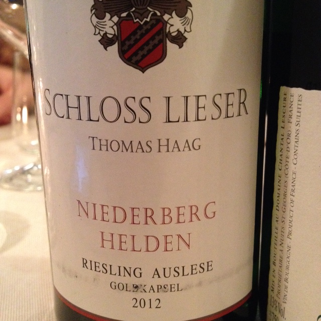 Niederberg Helden Riesling Auslese Goldkapsel 2012 - Schloss Lieser (Thomas Haag)