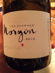 Morgon Les Charmes Eponym' 2013 - Foillard
