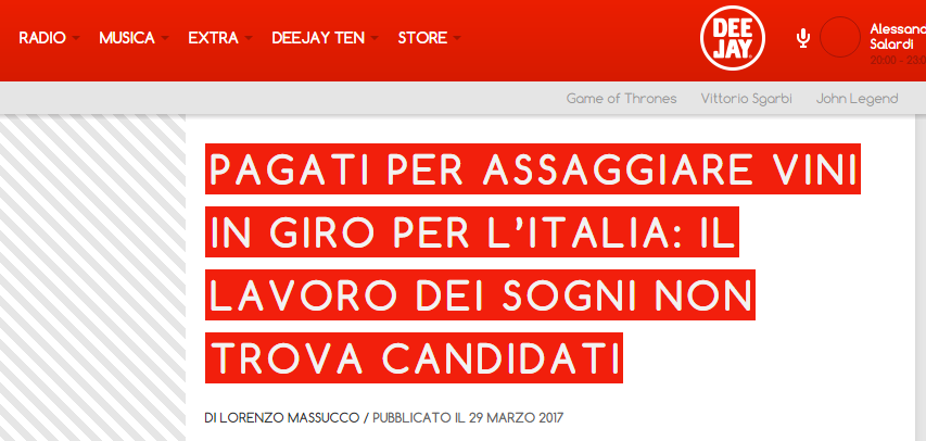 Radio Dee Jay e il lavoro dei sogni