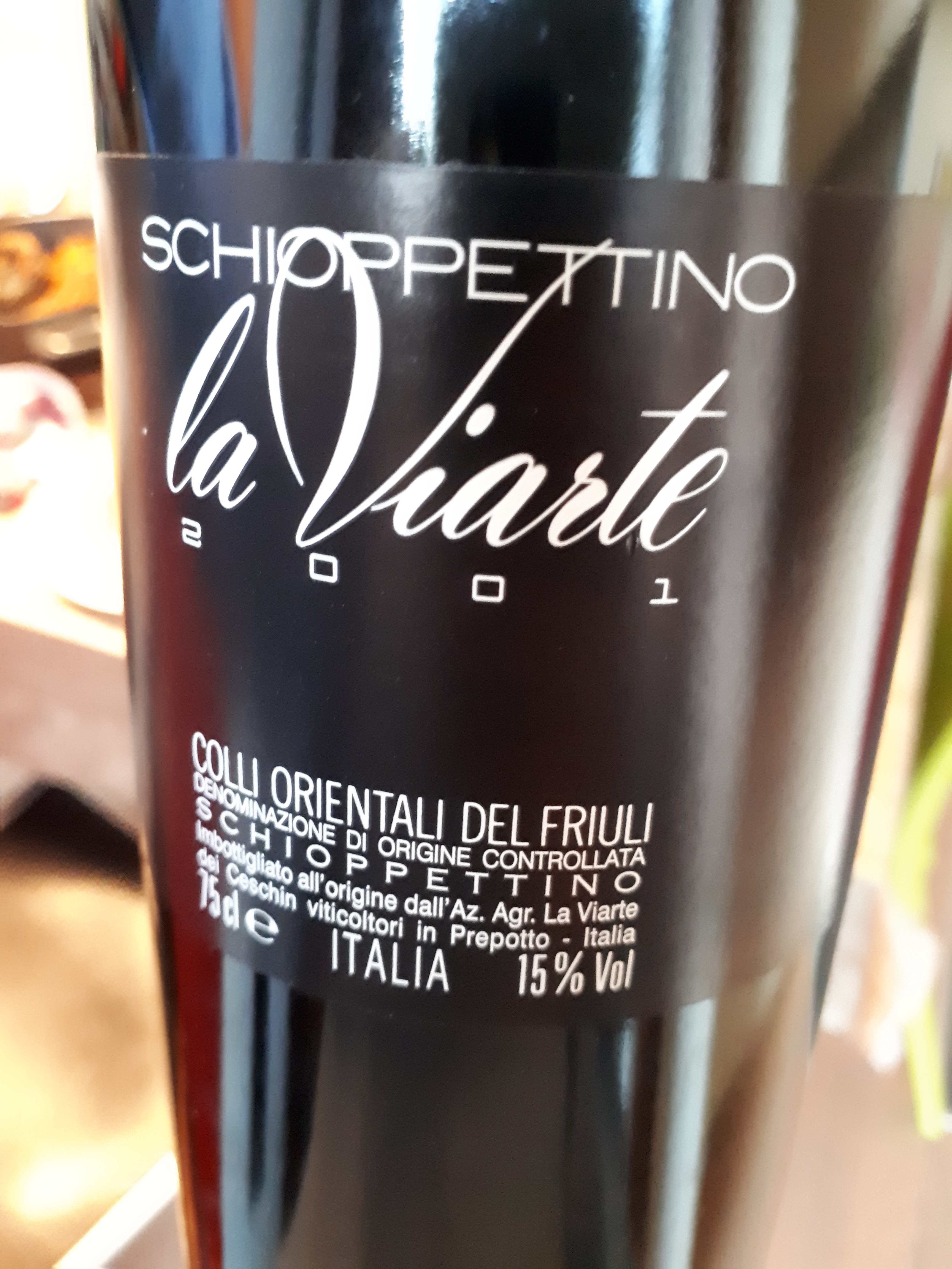 Schioppettino 2001 - la Viarte