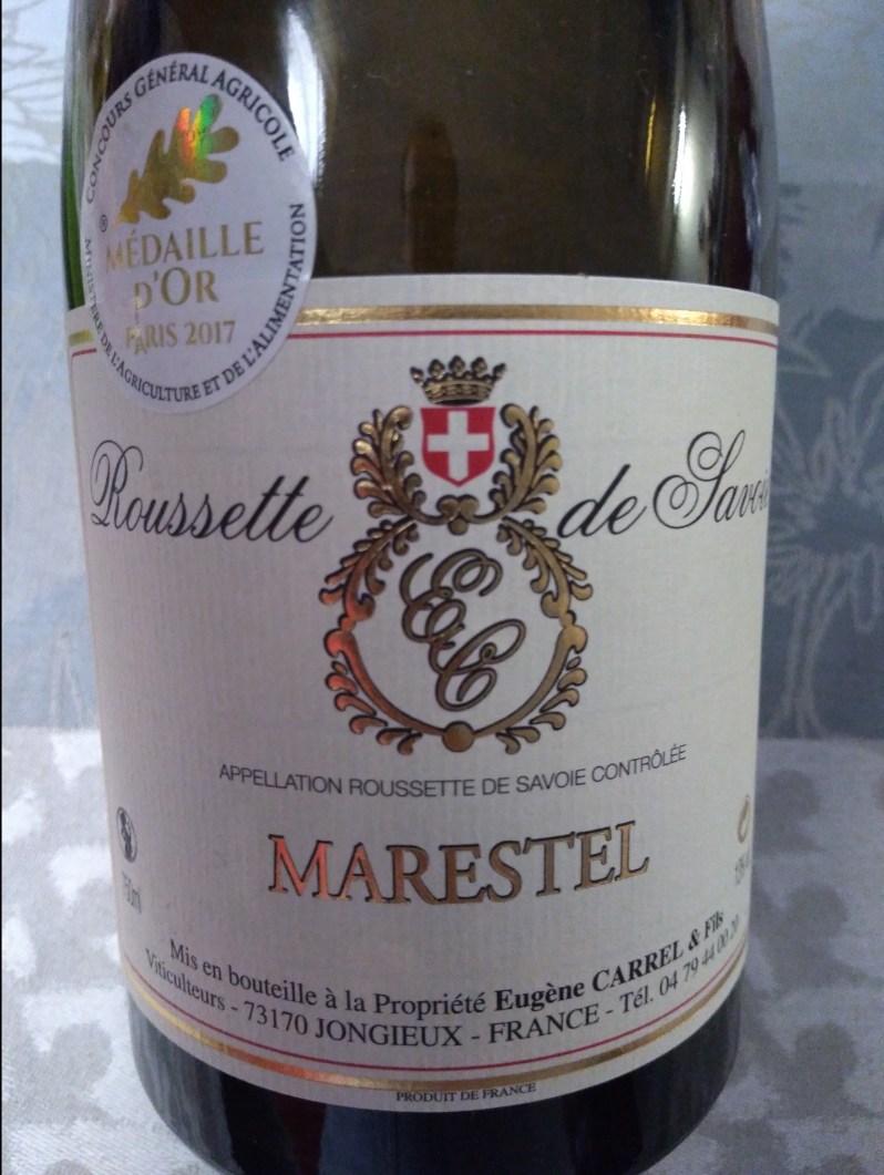 Roussette de Savoie Marestel 2015 - Eugène Carrel