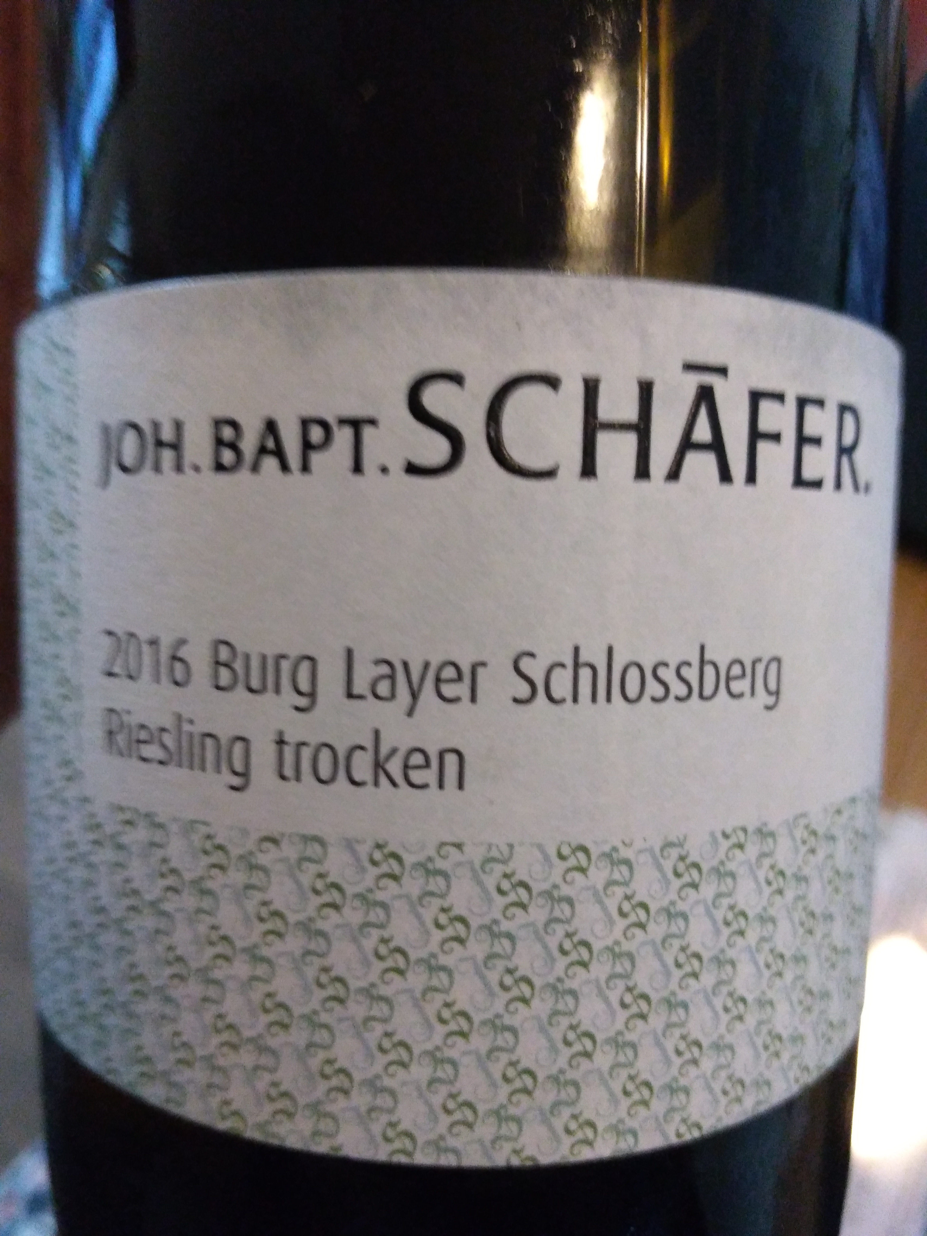 Nahe Burg Layer Schlossberg Riesling trocken 2016 - Joh. Bapt. Schäfer