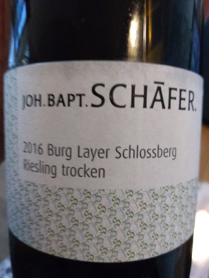 Nahe Burg Layer Schlossberg Riesling trocken 2016 - Joh. Bapt. Schäfer
