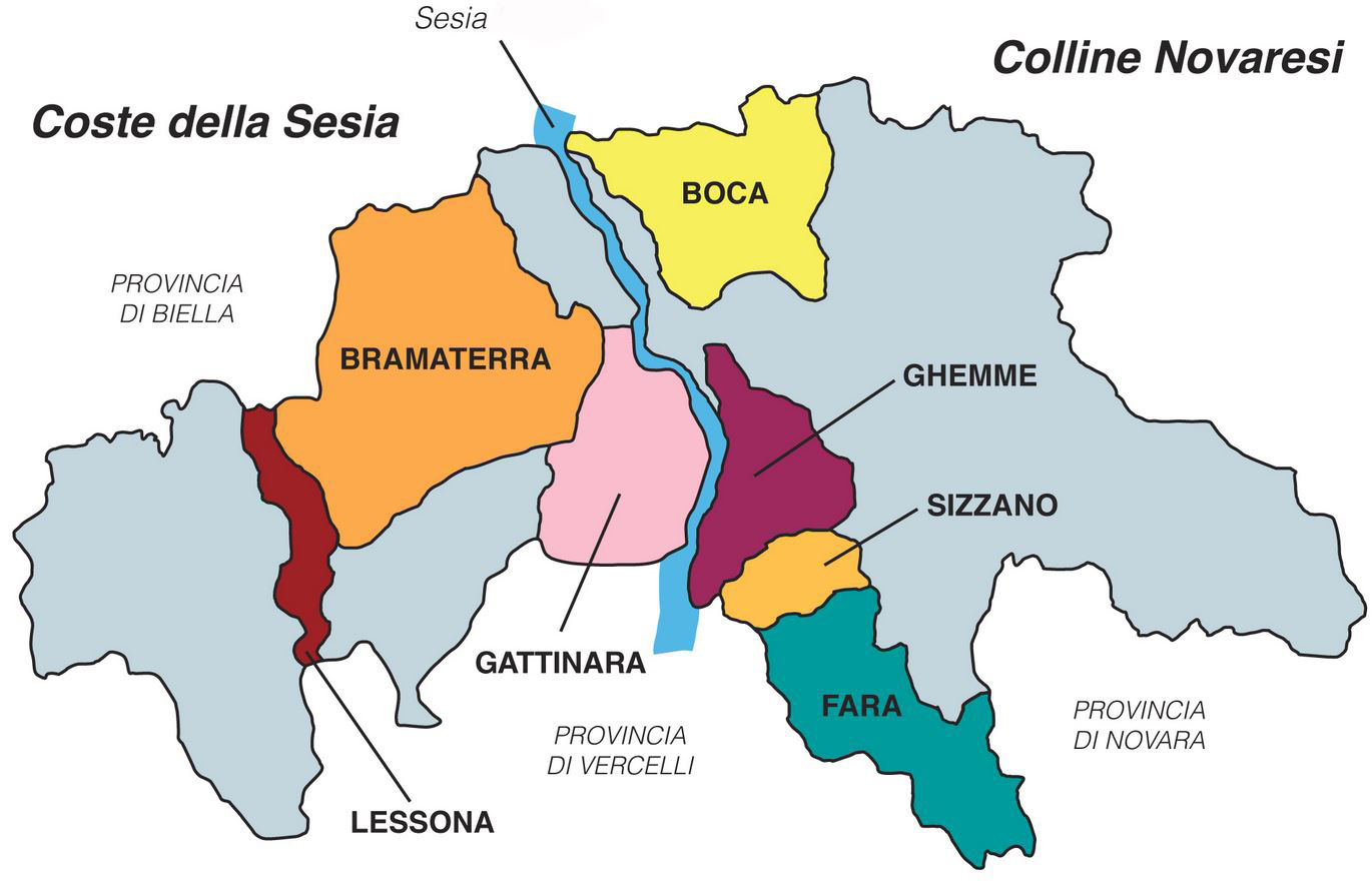 Le DOCG e DOC dell'Alto Piemonte