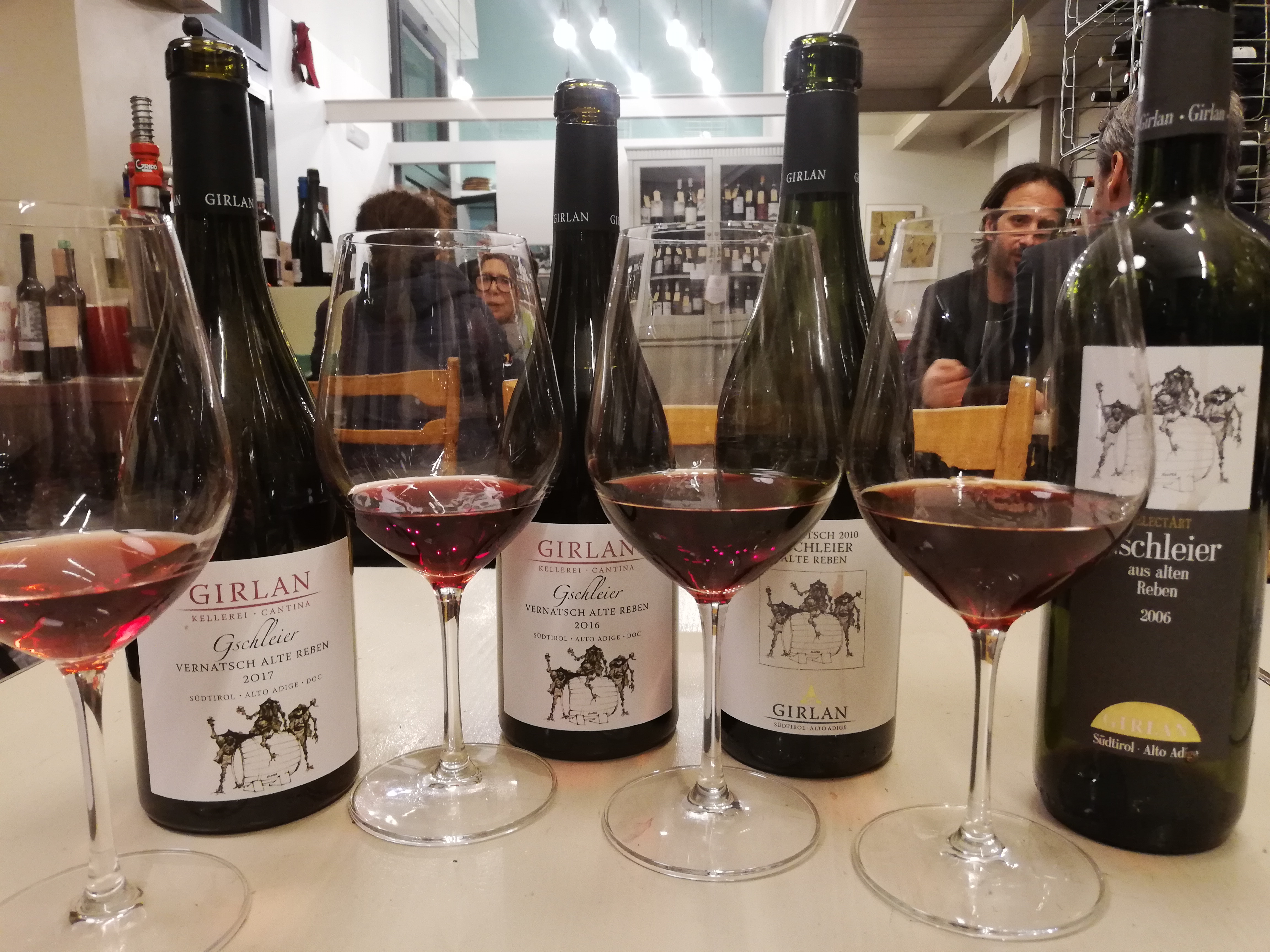 i vini in degustazione