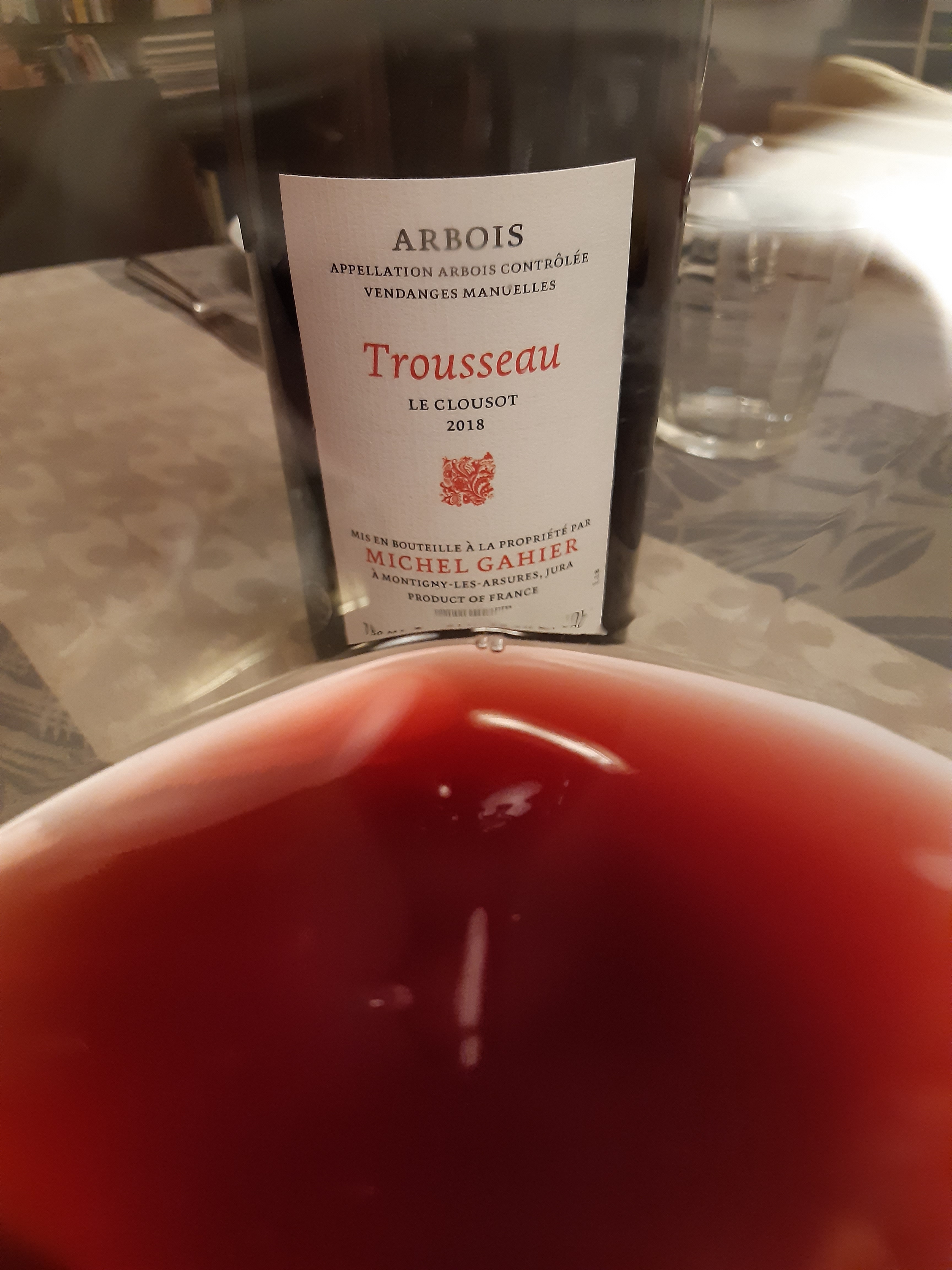 Arbois Trousseau Le Clousot 2018 - Michel Gahier