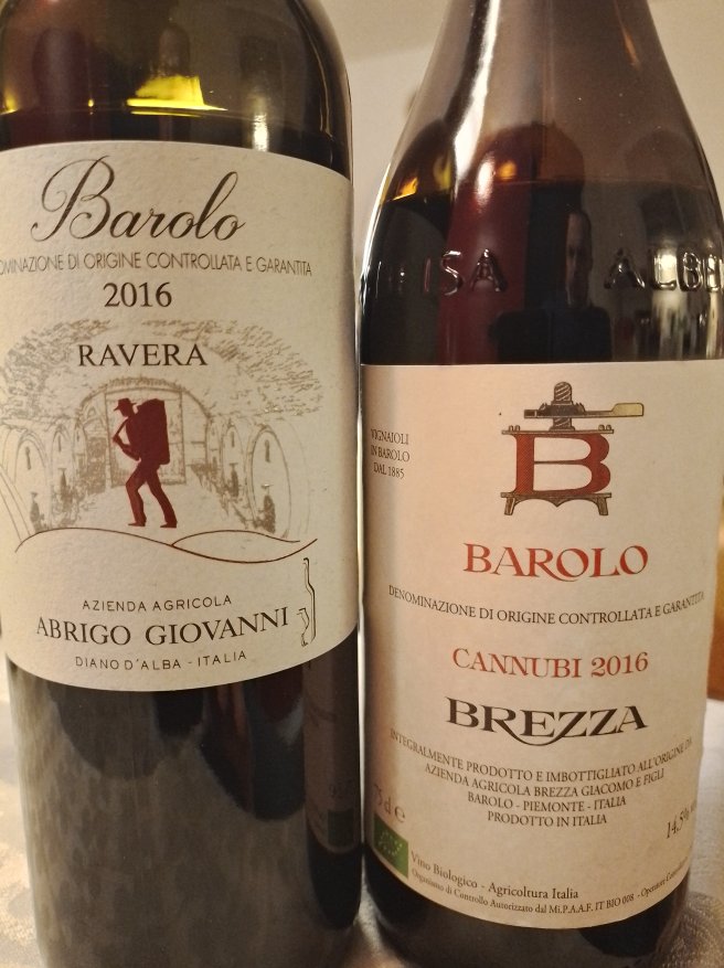 Barolo Ravera e Barolo Cannubi 2016