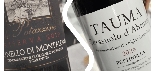 Tauma e Brunello Riserva Le Potazzine